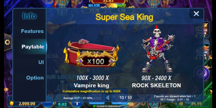 Pembayaran dalam Permainan Ocean King Jackpot